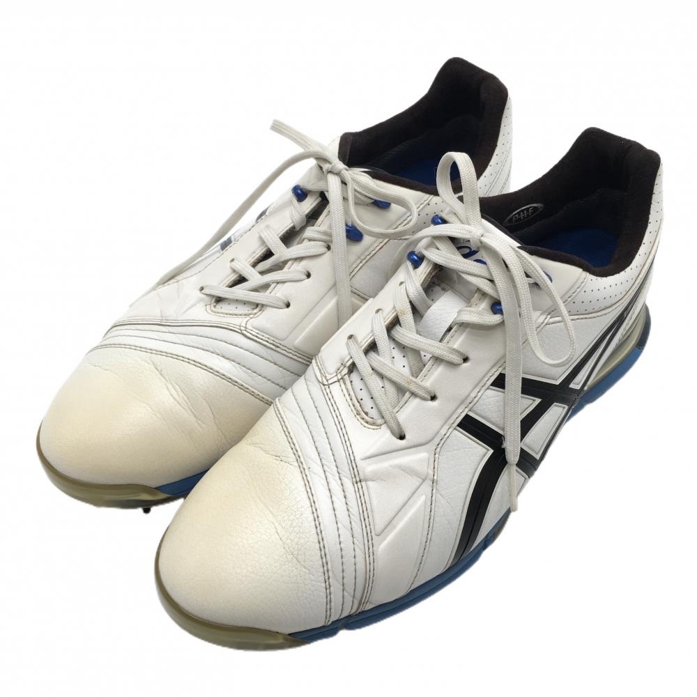アシックス ゴルフシューズ 白×ライトブルー TGN907 GEL-ACE PRO FG メンズ 27.0 ゴルフウェア asics
