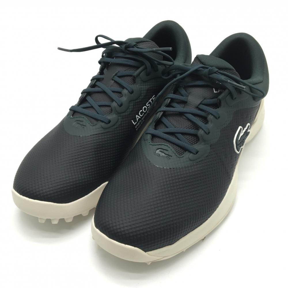 【未使用品】ラコステ ゴルフシューズ ダークグリーン×黒 748SMA00901X3  メンズ 12(30.0) ゴルフウェア 2024年モデル LACOSTE 