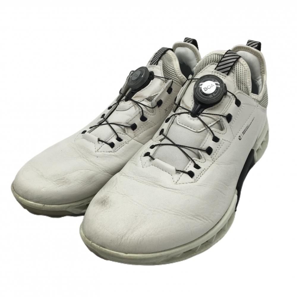 エコー ゴルフシューズ 白 13042451227 Biom C4 Boa スパイクレス ダイヤル式 Gore-Tex  メンズ 26.5-27.0相当 ゴルフウェア ECCO