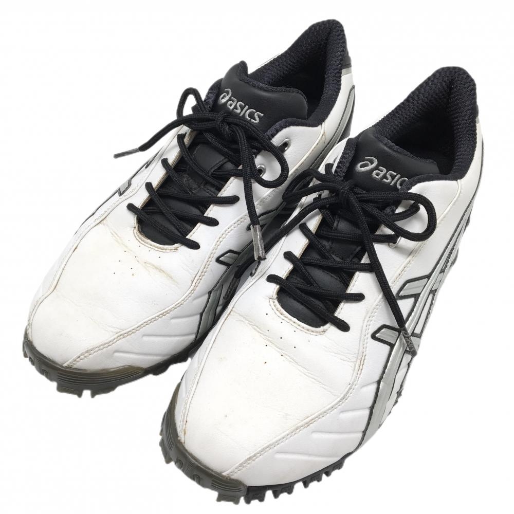 アシックス ゴルフシューズ 白×黒 TGN103 ゲルエース メンズ 26.5 ゴルフウェア asics