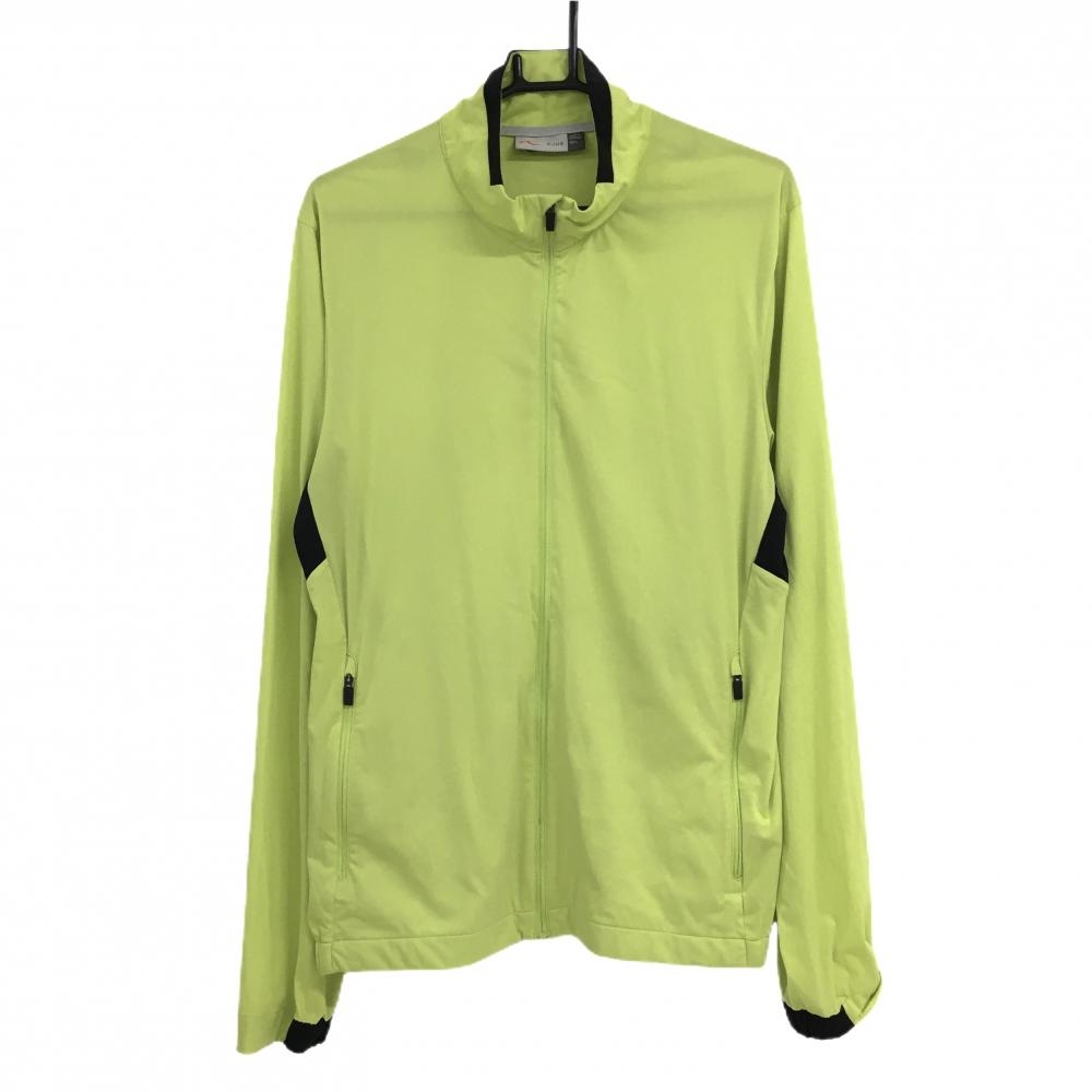 チュース ジャケット ライトグリーン×黒 袖下切替 ストレッチ メンズ L ゴルフウェア KJUS