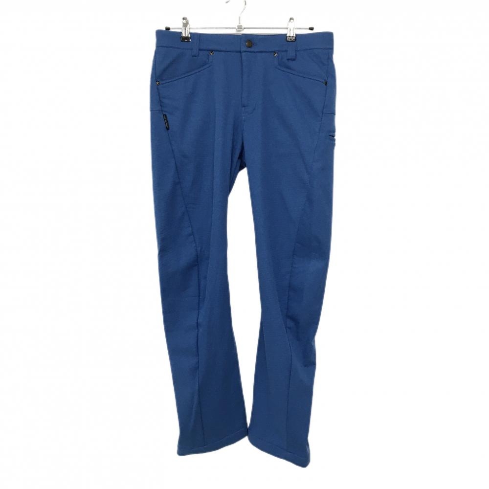 【美品】ジーディーオーオリジナル パンツ ブルー系 裏起毛 裾縫製緩み メンズ 3 ゴルフウェア GDO ORIGINAL