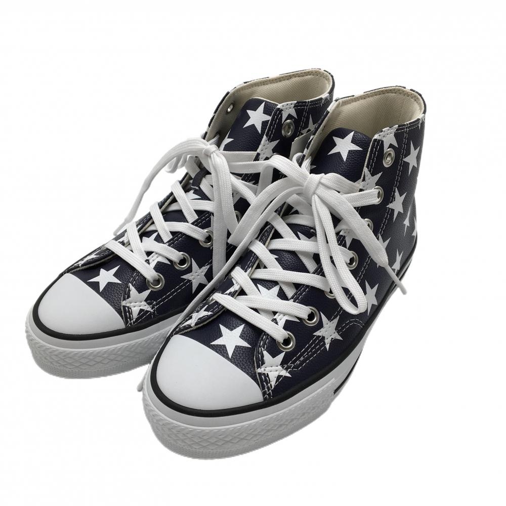 【新品】コンバース ハイカットゴルフシューズ ネイビー×白 33500150 ALL STAR GF ST HI 星柄 レディース 23.0 ゴルフウェア CONVERSE