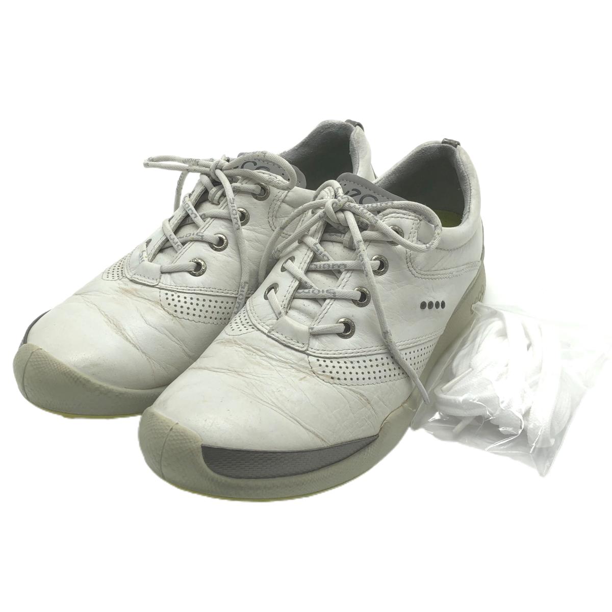 エコー ゴルフシューズ 白 10054301007 BIOM HYDROMAX スパイクレス  レディース 24.5 ゴルフウェア ECCO