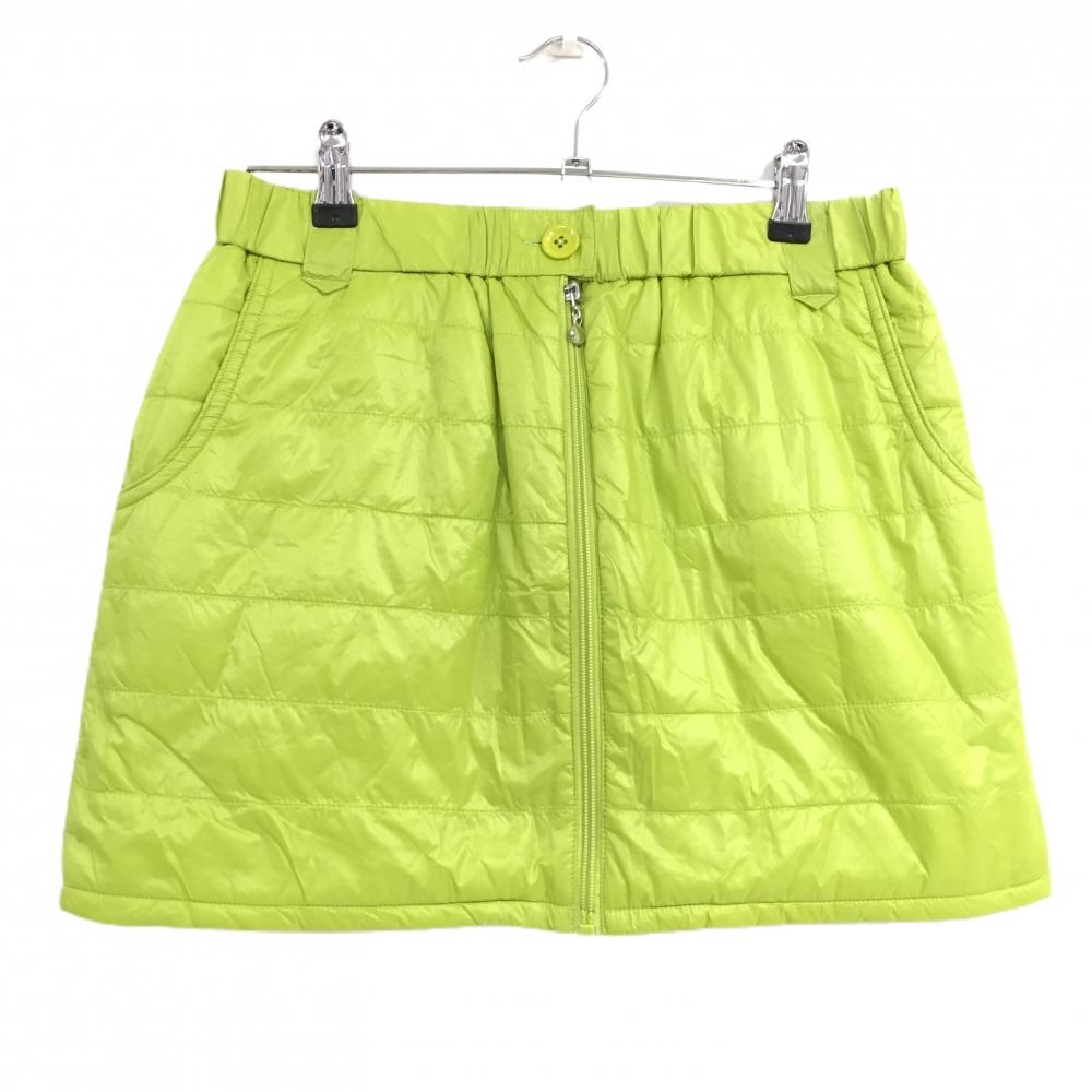 【超美品】ベラジュニアゴルフ 中綿スカート ライトグリーン フロントジップ  レディース L ゴルフウェア BeraJr