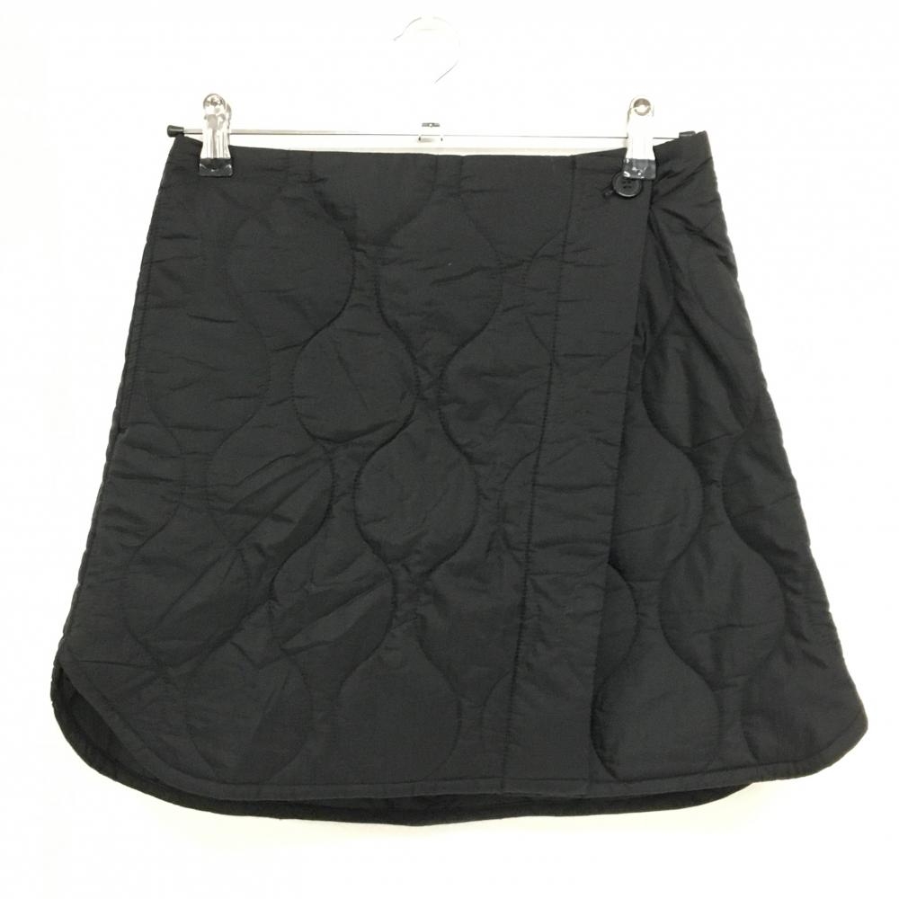 【美品】ナージー 中綿スカート 黒 キルティング  レディース F ゴルフウェア NERGY