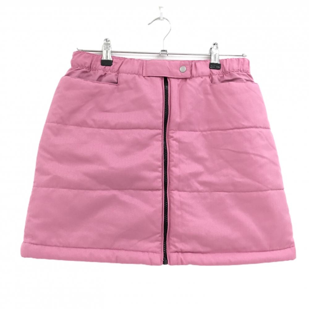 【美品】キャスコ 中綿スカート ピンク フロントフルジップ  レディース M ゴルフウェア Kasco