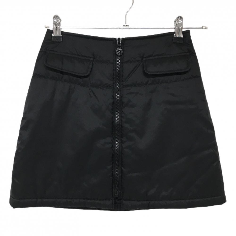 【超美品】ユナイテッドカラーズオブベネトン 中綿スカート 黒 ナイロン100% レディース 38 ゴルフウェア UNITED COLORS OF BENETTON