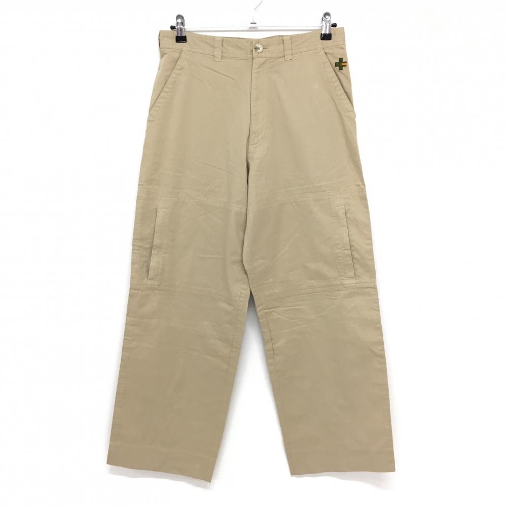 【美品】カステルバジャック パンツ ベージュ ポケットクマ刺しゅう メンズ 3 ゴルフウェア CASTELBAJAC