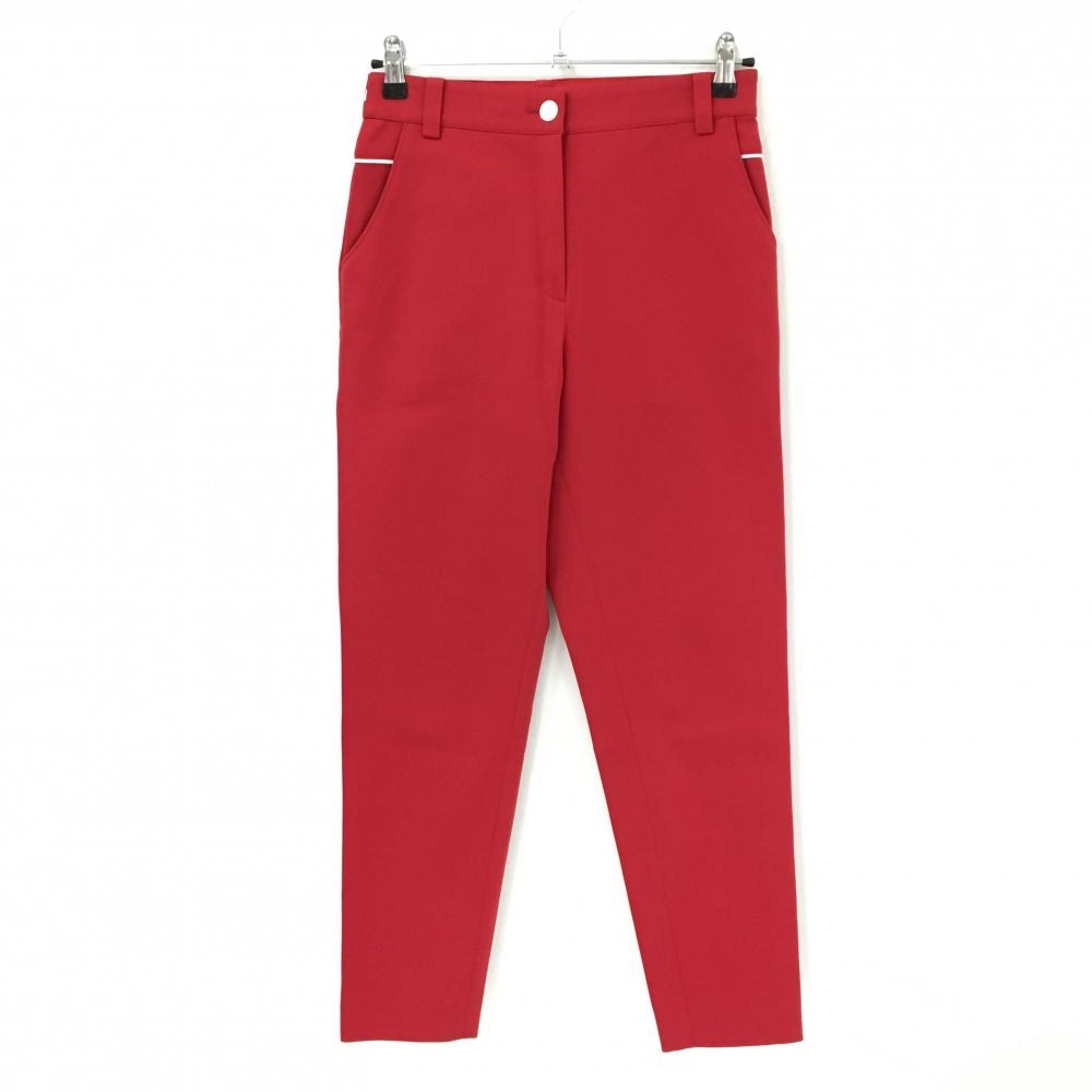 ピッコーネクラブ パンツ レッド×白 後ろパイピングライン ストレッチ  レディース 38(M) ゴルフウェア PICONE