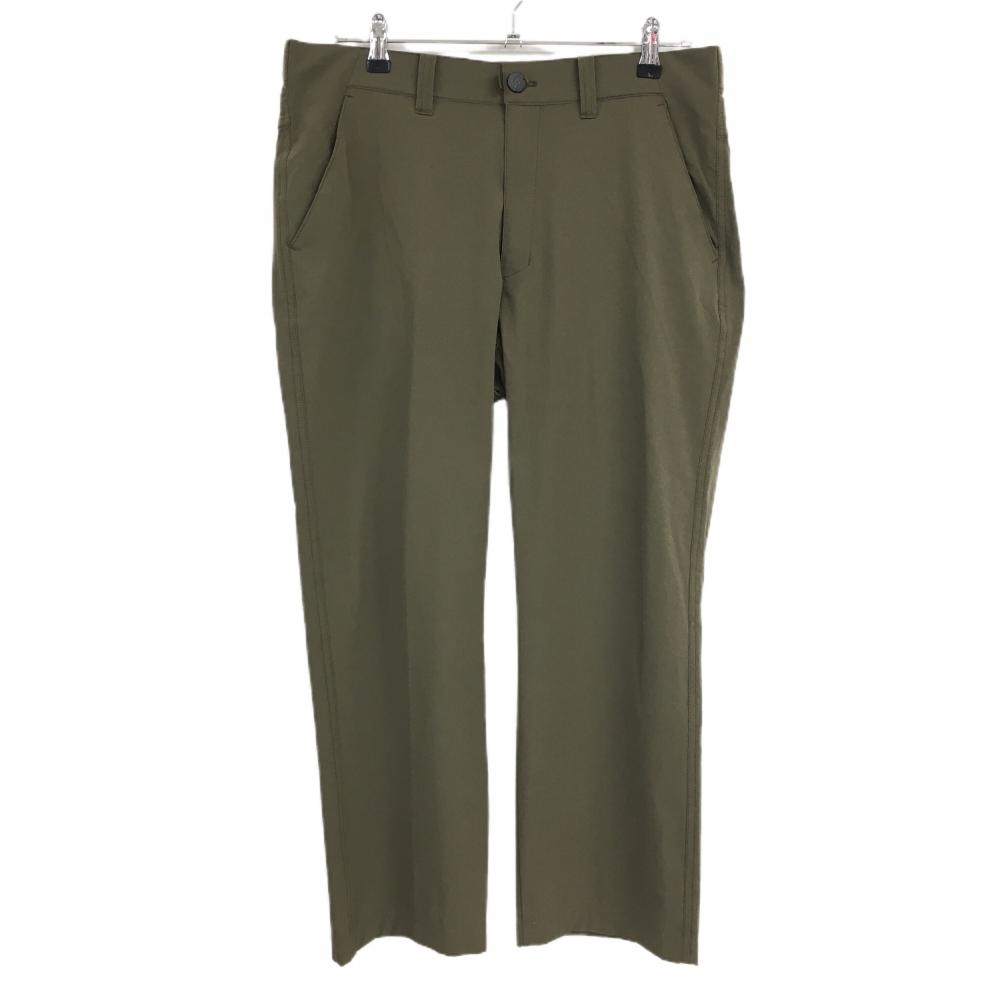 【美品】ブリヂストンゴルフ ストレッチパンツ カーキ 無地 メンズ 88 ゴルフウェア Bridgestone