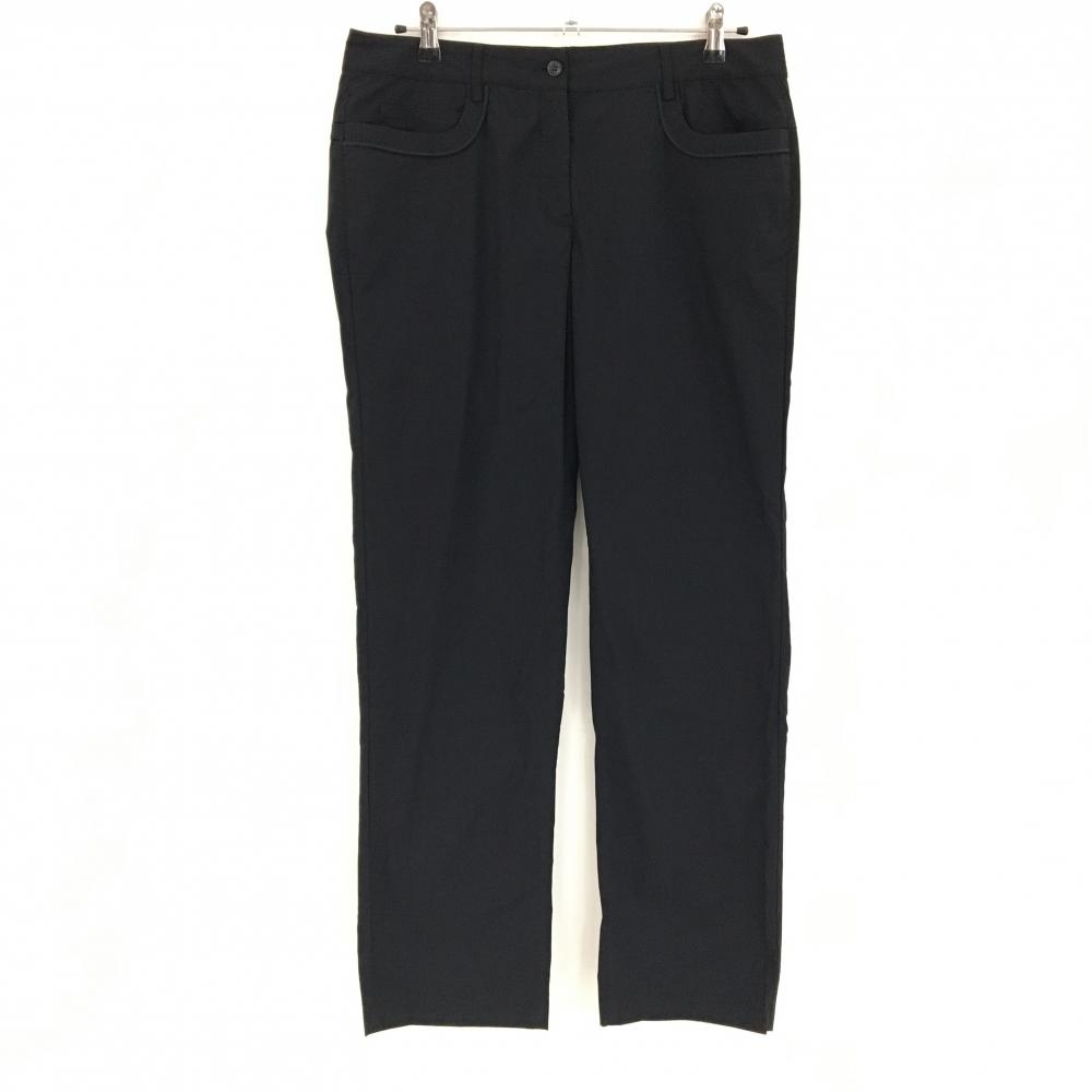 【美品】シェルボ パンツ 黒 バックロゴ刺しゅう メンズ M ゴルフウェア CHERVO