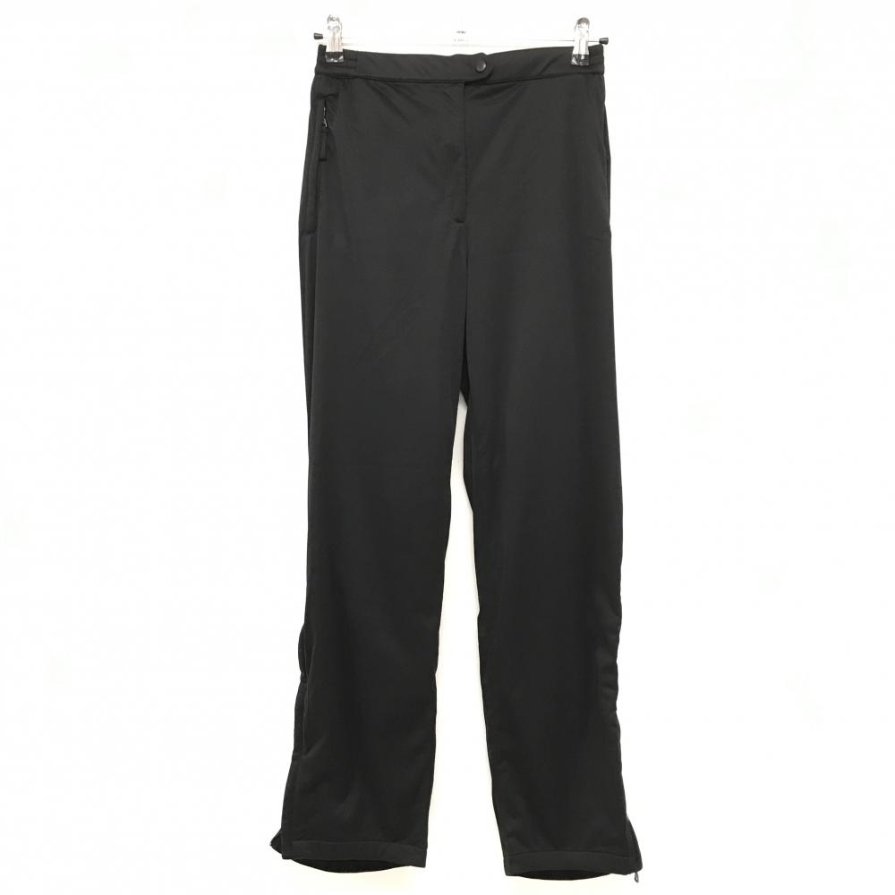 【超美品】シェルボ パンツ 黒 ウエストゴム サイドジップ レディース S ゴルフウェア CHERVO