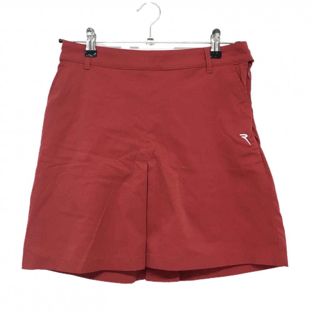 【超美品】シェルボ スカート レッド ロゴ白 内側インナーパンツ レディース USA-4/XS ゴルフウェア CHERVO