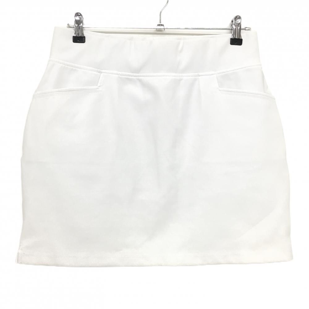 【美品】シェルボ スカート 白 ストレッチ 内側インナーパンツ レディース USA-10 ゴルフウェア CHERVO