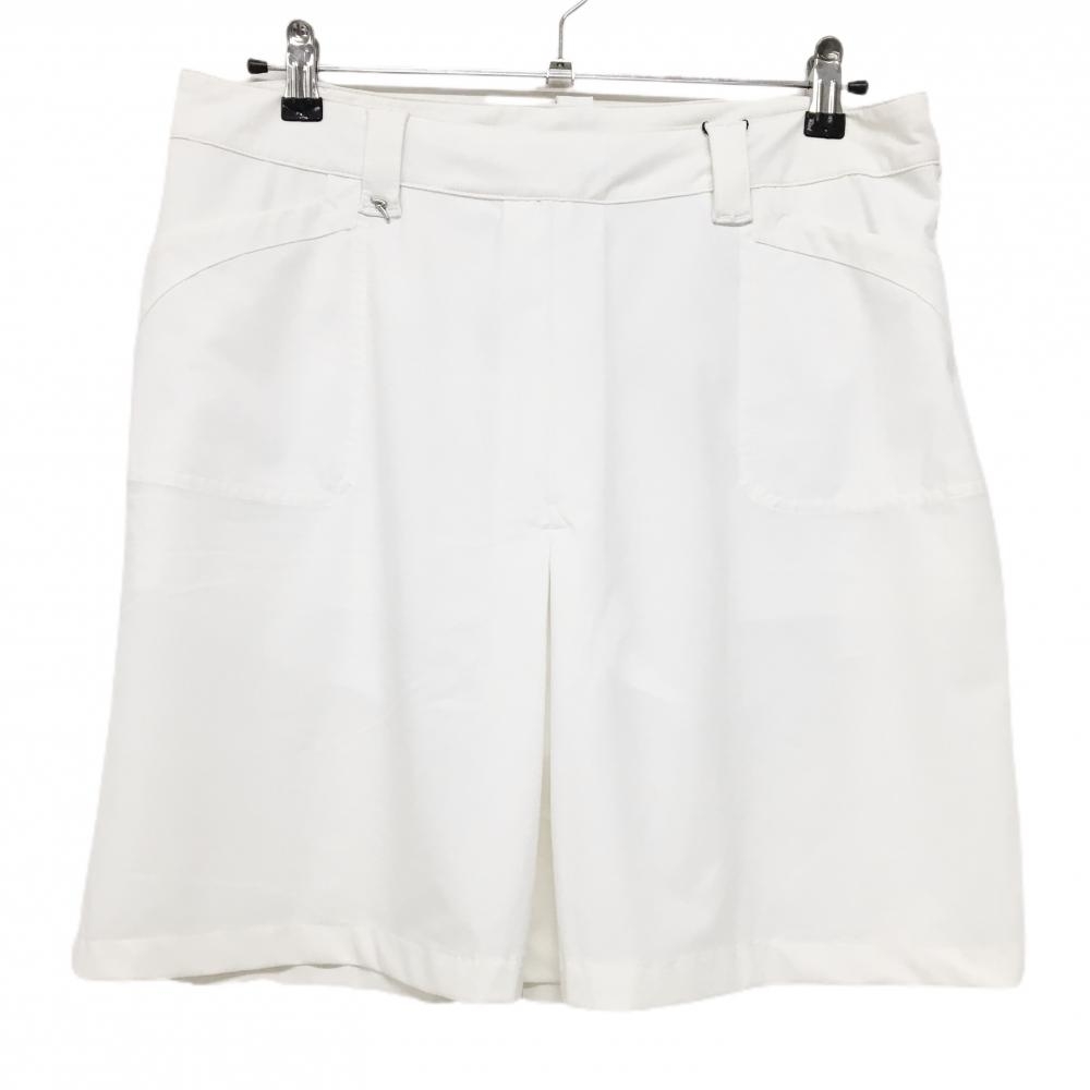 【新品】シェルボ ストレッチスカート 白 DRY CHERVO-TEX 内側インナーパンツ レディース M ゴルフウェア CHERVO