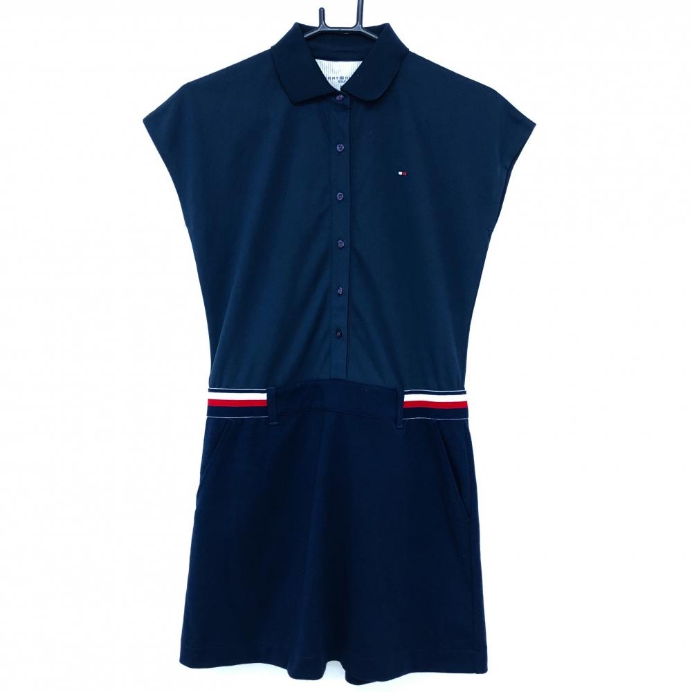 【美品】トミーヒルフィガーゴルフ ノースリーブワンピース ネイビー   レディース M ゴルフウェア Tommy Hilfiger Golf