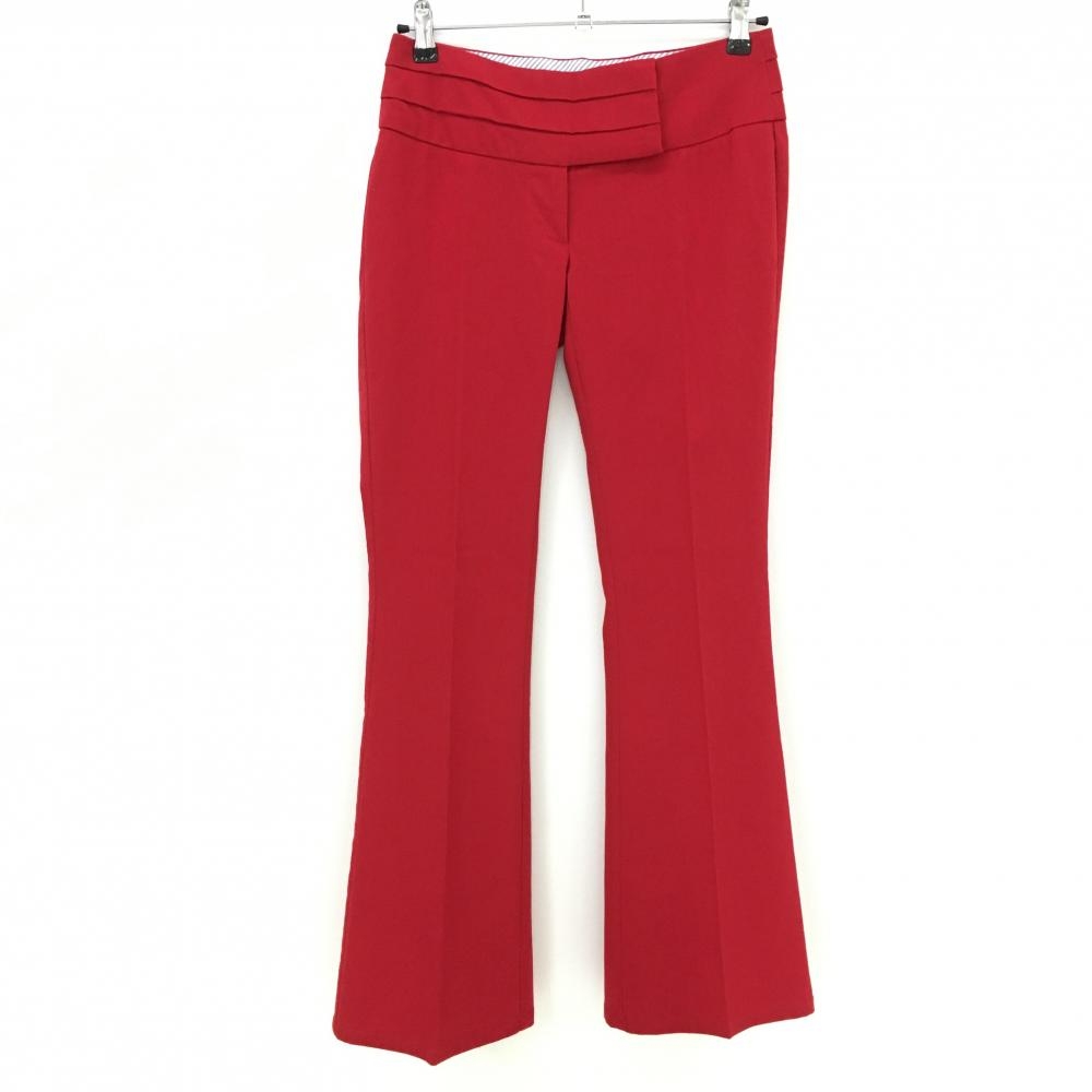 【超美品】トミージーンズ パンツ レッド 無地 レディース 3(L) ゴルフウェア Tommy Hilfiger Golf