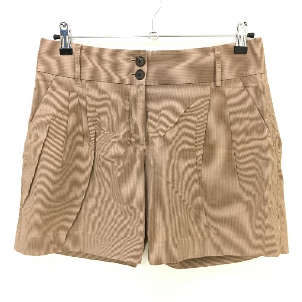 トミーヒルフィガー キュロットスカート ブラウン ストライプ  レディース 6 ゴルフウェア Tommy Hilfiger Golf