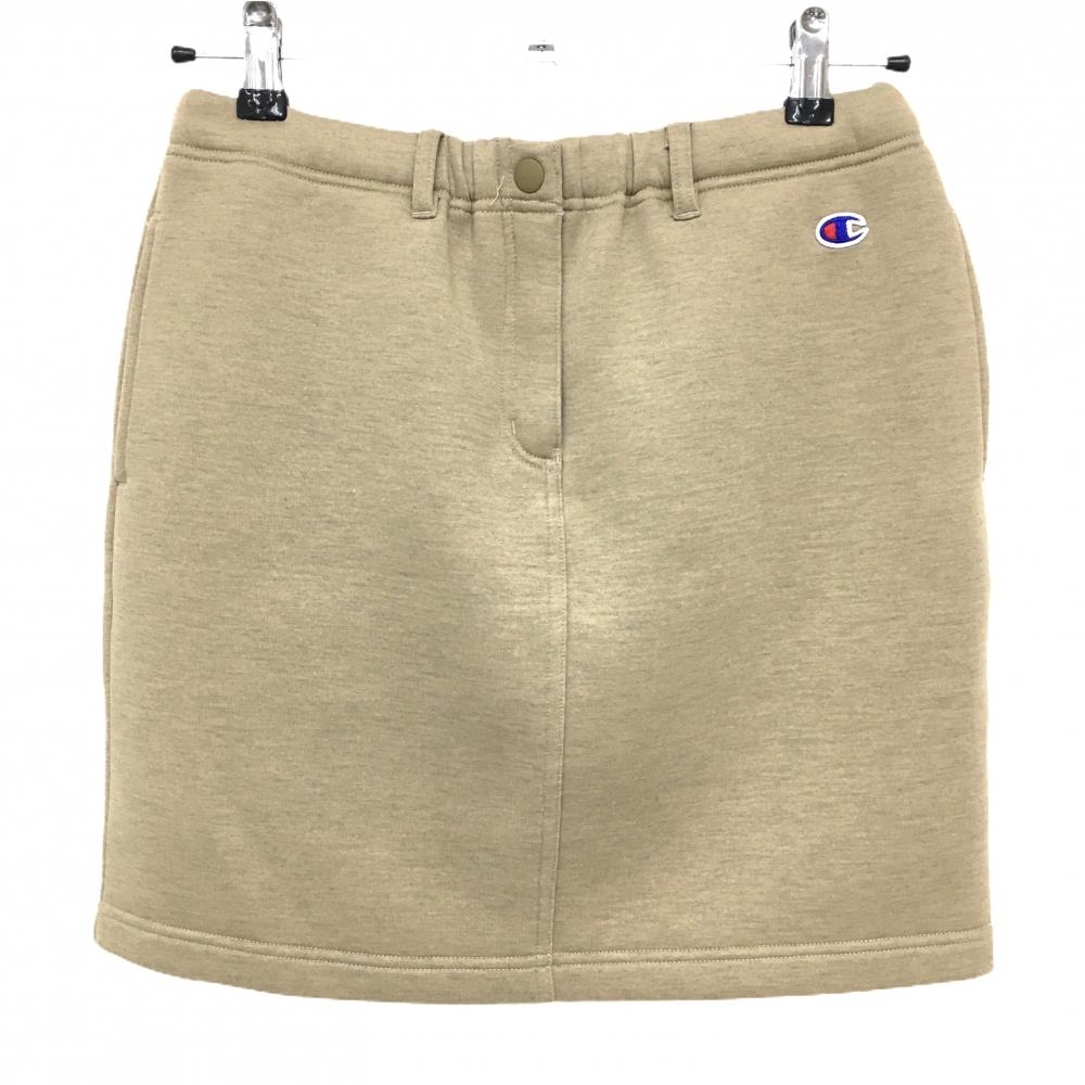チャンピオン スカート ライトブラウン ロゴ  レディース LARGE ゴルフウェア Champion