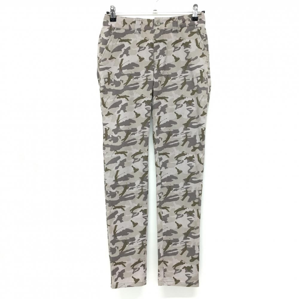 【美品】パーセッタンタドゥエ パンツ グレー×カーキ カモフラ 迷彩 レディース S ゴルフウェア PAR72