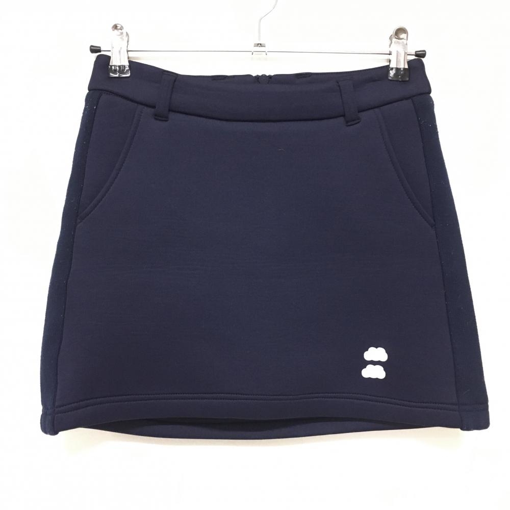 ムータマリン スカート ネイビー ダンボールニット 内側インナーパンツ サイドリブ レディース 1(M) ゴルフウェア muta