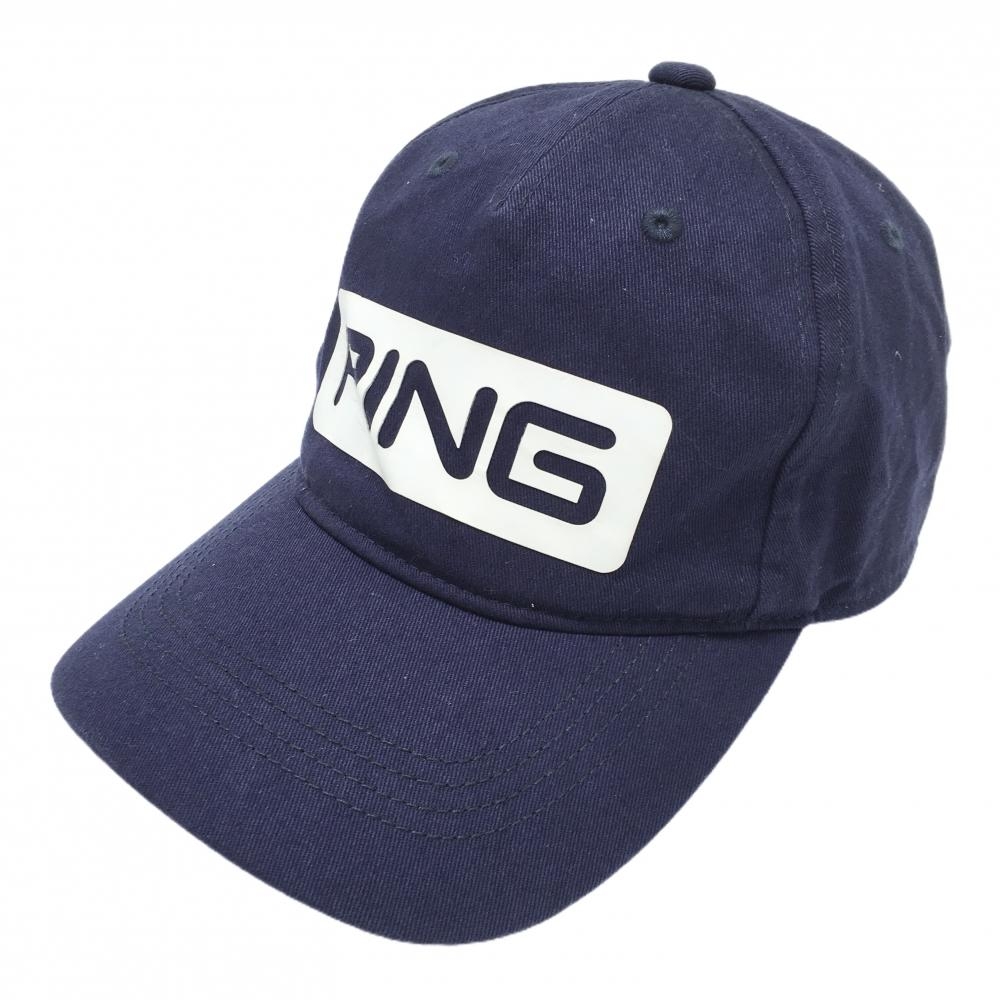 ピン キャップ ネイビー×白 ワッペン ONE SIZE FITS ALL    ゴルフウェア PING