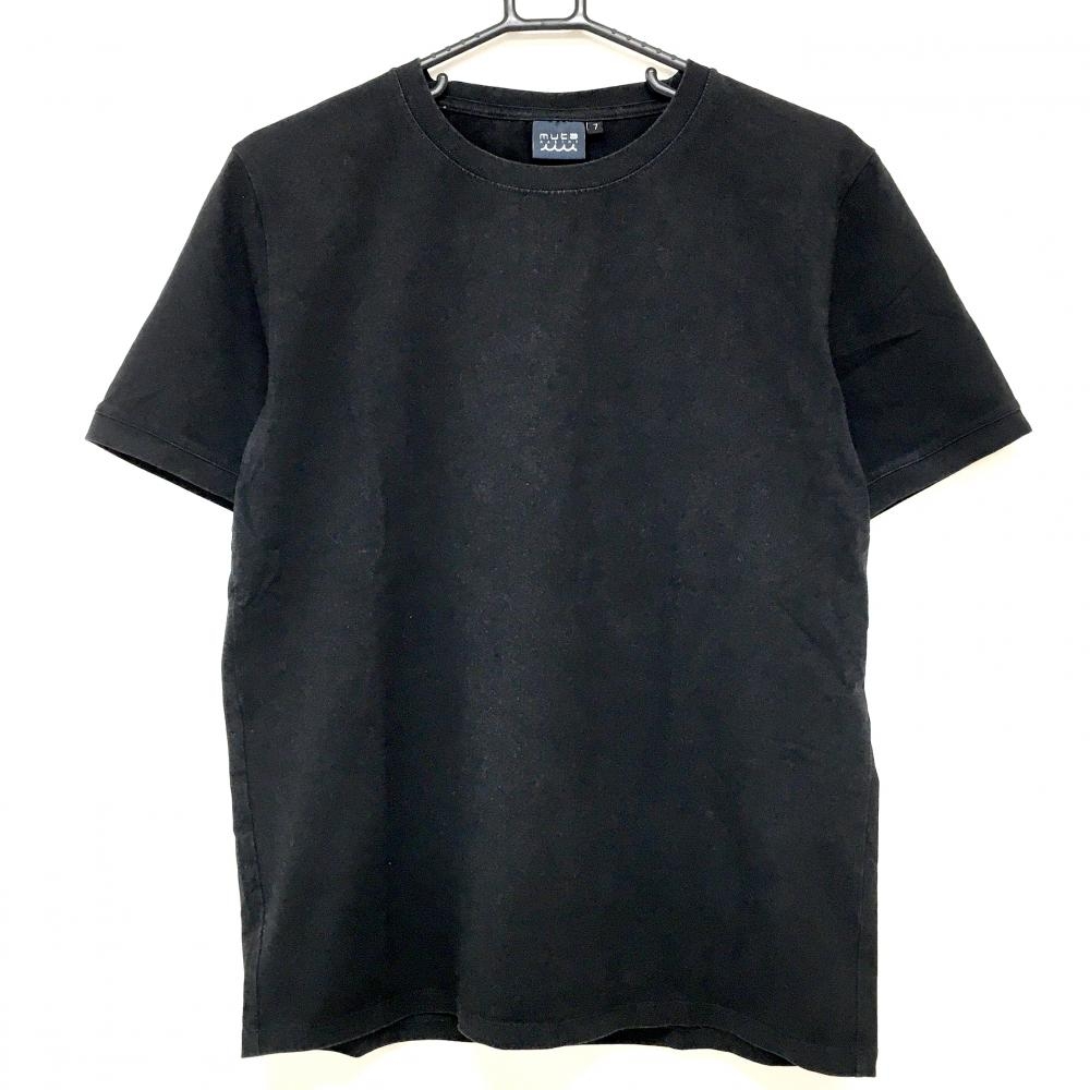 ムータマリン Tシャツ ネイビー×白 バックプリント ストレッチ メンズ 7(XL) ゴルフウェア muta