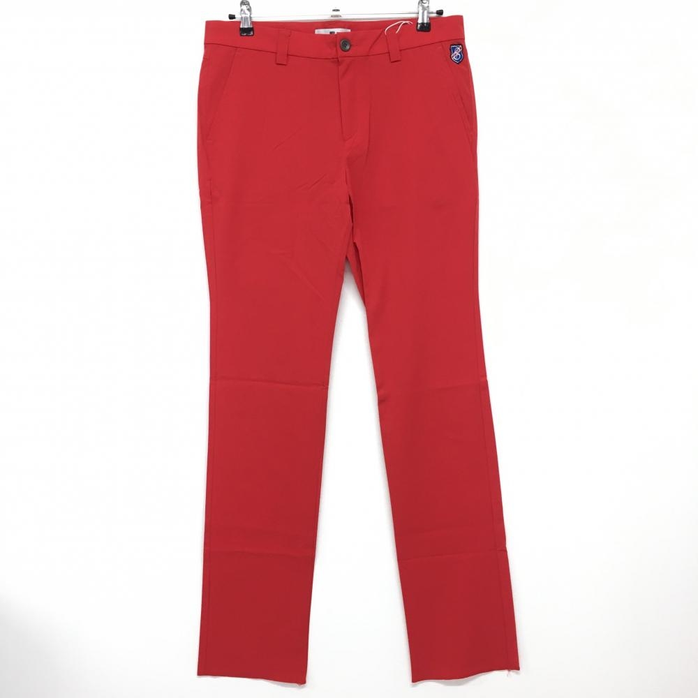 【新品】エフィカスオム パンツ レッド スーパーストレッチ  メンズ 85 ゴルフウェア efficace