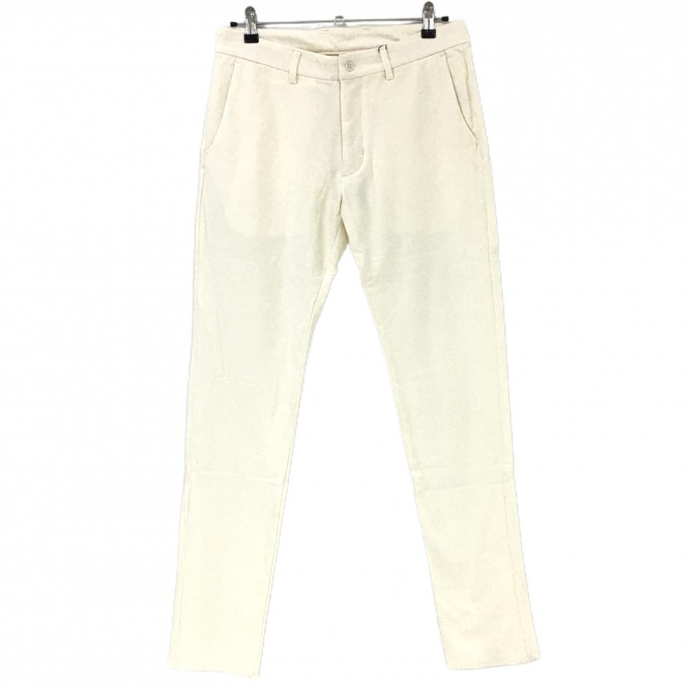 【新品】エフィカスブラン パンツ アイボリー 裏微起毛 ストレッチ メンズ L ゴルフウェア efficace