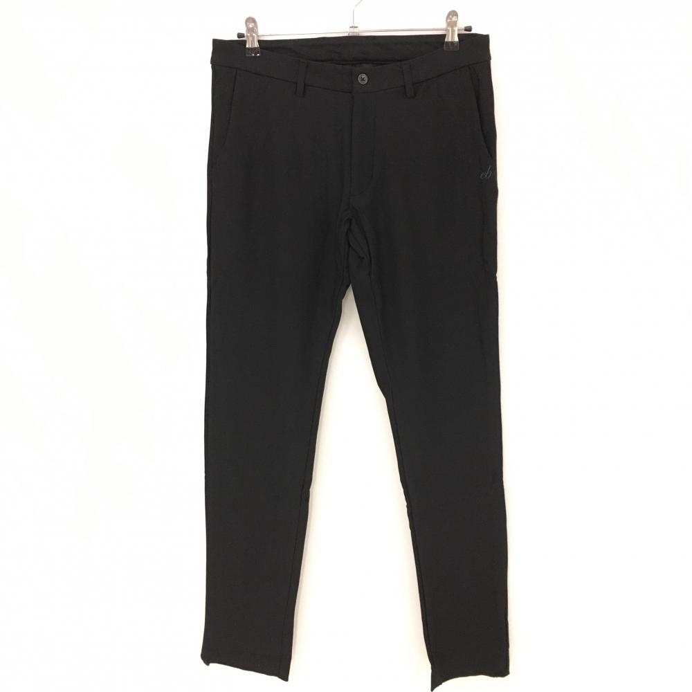 【新品】エフィカスブラン パンツ 黒 裏微起毛 ストレッチ 裾未処理 メンズ L ゴルフウェア efficace