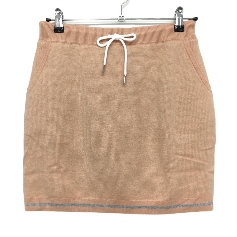 【新品】エフィカス ニットスカート ピンク 内側インナーパンツ 裏起毛 レディース L ゴルフウェア efficace