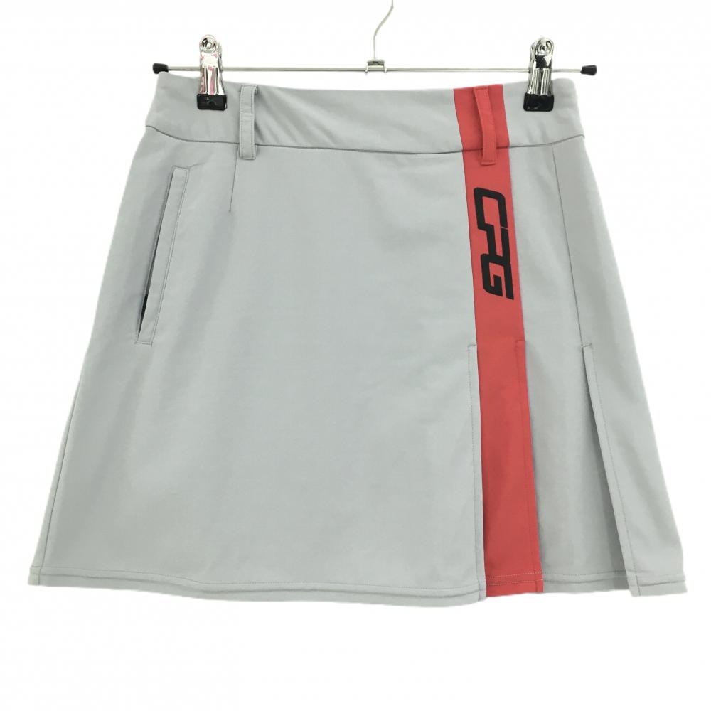 【超美品】CPG スカート グレー×レッド 井上莉花コラボ商品 バイカラー  レディース 2 ゴルフウェア 2023年モデル CPG