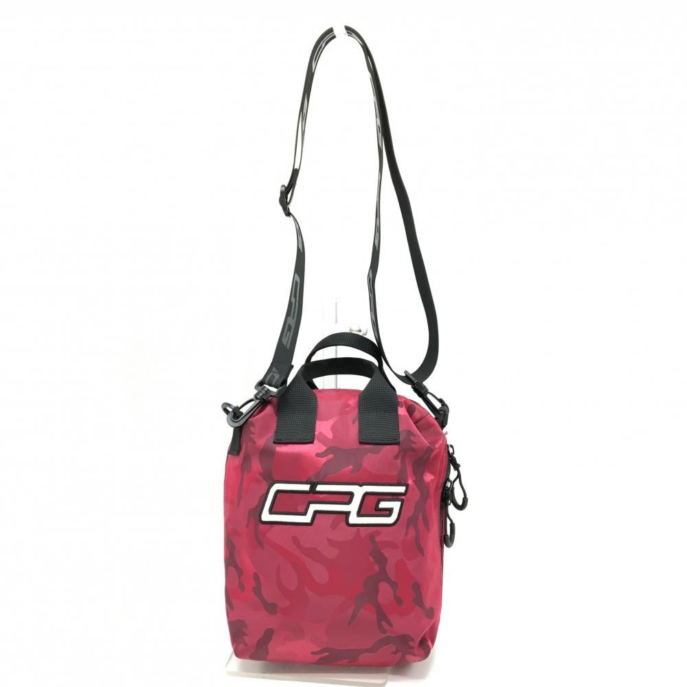 【超美品】CPG カートバッグ ダークレッド カモフラ柄 迷彩 ショルダーストラップ付ゴルフ CPG