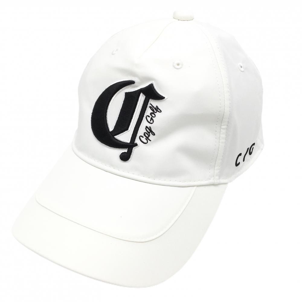 【新品】CPG キャップ 白×黒 ロゴ刺しゅう  ONE   ゴルフウェア 2024年モデル CPG