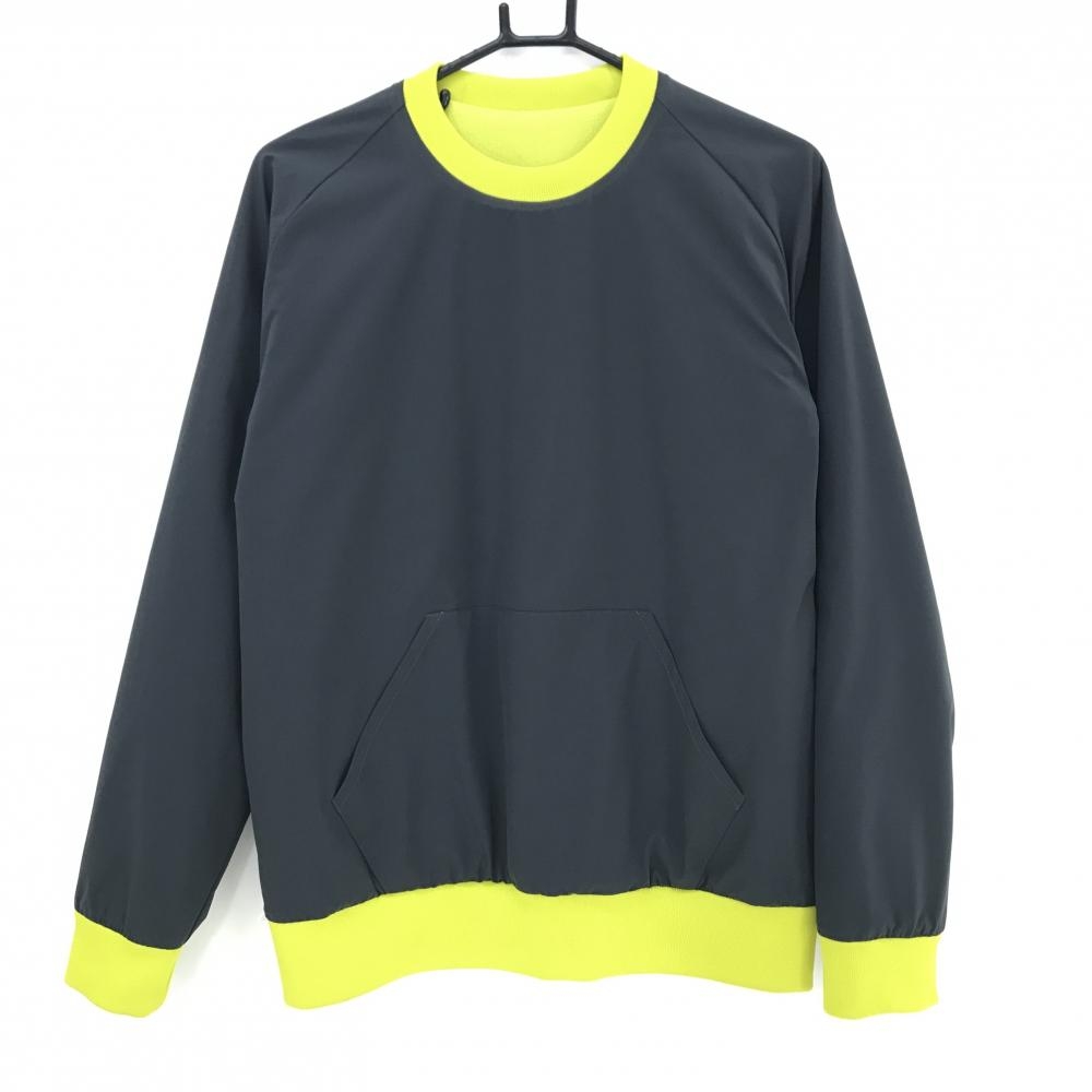 【美品】TFW49 リバーシブルスニード グレー 裏イエロー フリース地 ブルゾン メンズ 4(M) ゴルフウェア TFW49
