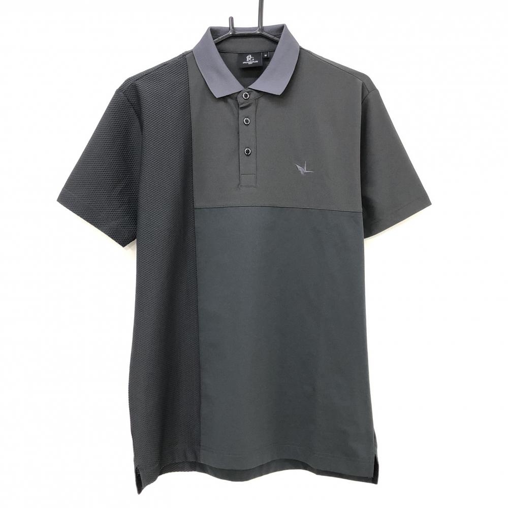 【超美品】ウノピゥウノウグァーレトレゴルフ 半袖ポロシャツ ダークグレー  メンズ IV(M) ゴルフウェア 1PIU1UGUALE3 