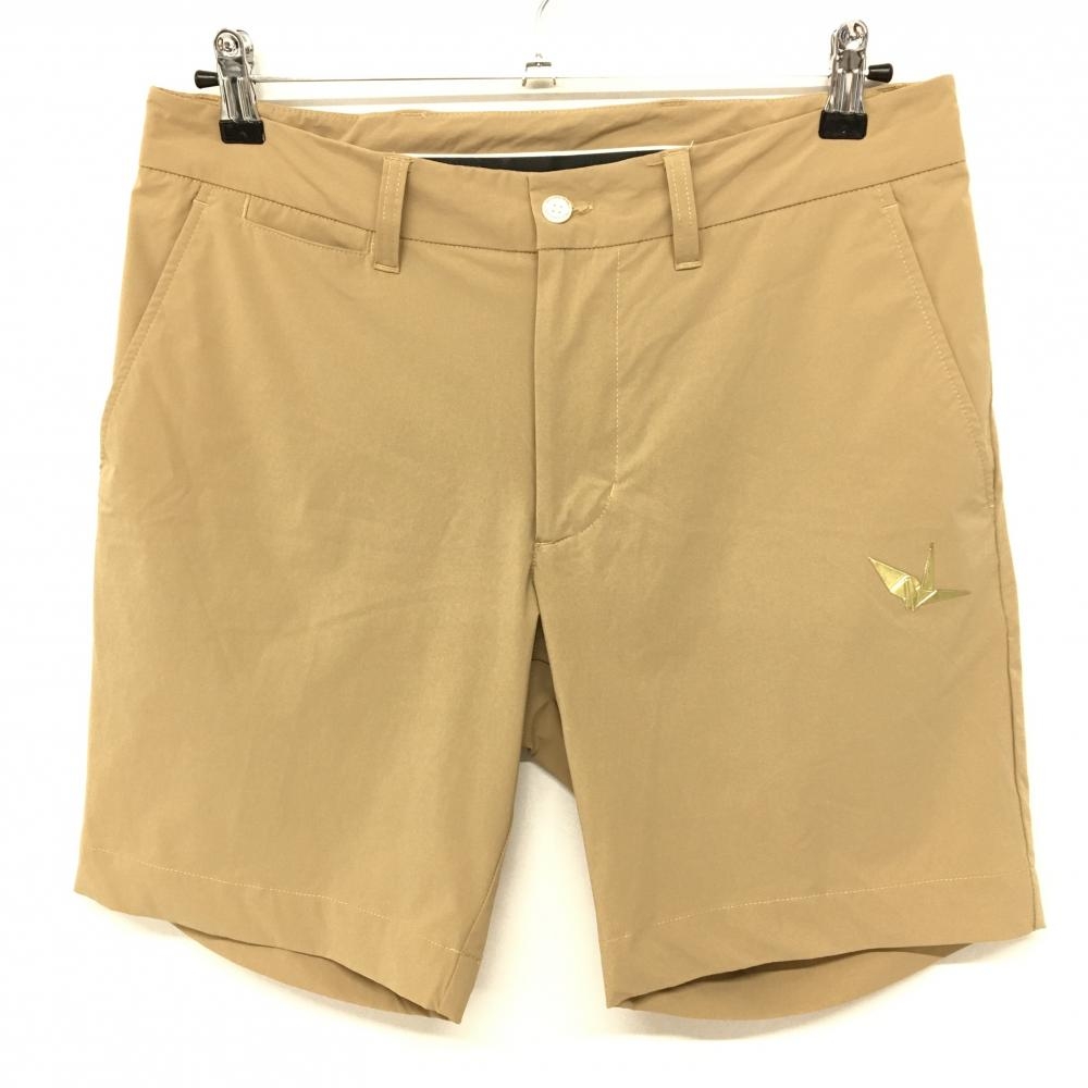 【超美品】ウノピゥウノウグァーレトレゴルフ ハーフパンツ ライトブラウン ストレッチ メンズ V(L) ゴルフウェア 1PIU1UGUALE3 