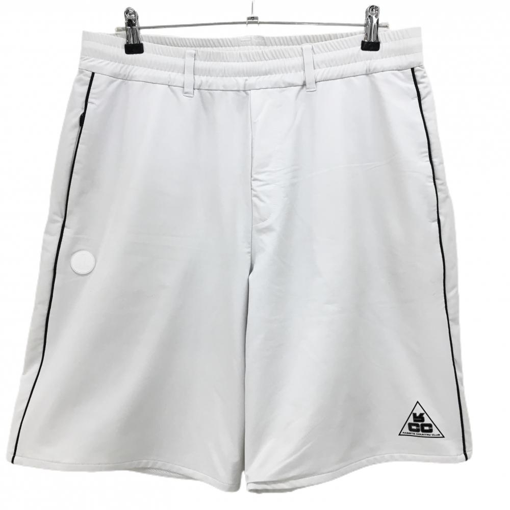 エフアールツー ナイロンハーフパンツ 白×黒 裏地メッシュ ストレッチ ウエストゴム＆調節紐 メンズ 2XL ゴルフウェア #FR2 GOLF
