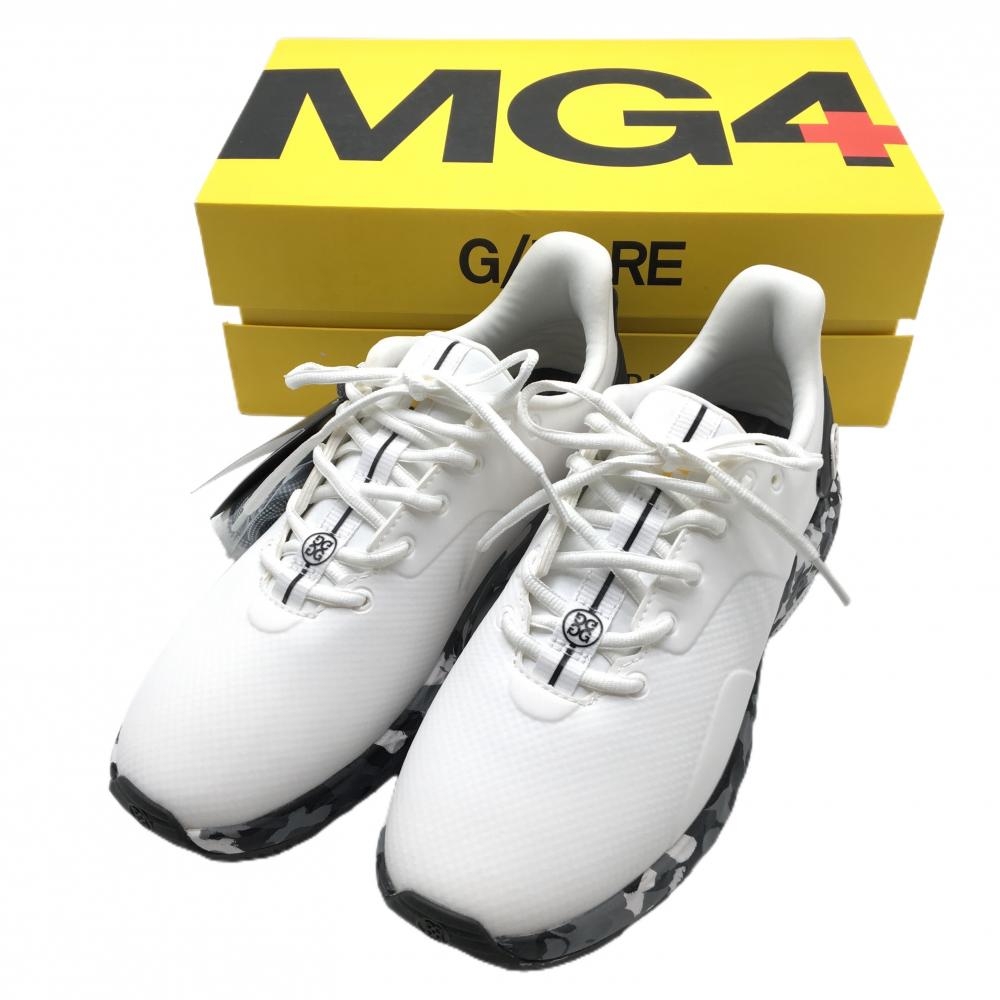 【新品】ジーフォア ゴルフシューズ 黒×白 MG4X2 G4MF21EFG40 スパイクレス メンズ 25.5 ゴルフウェア G/FORE