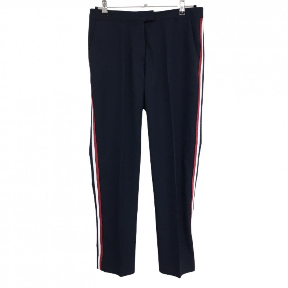 【美品】ジーフォア パンツ ネイビー サイドライン ストレッチ レディース 8 ゴルフウェア G/FORE