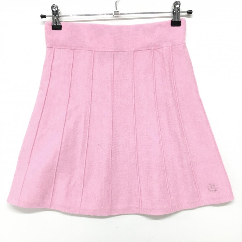 【新品】ジーフォア ニットスカート ピンク 韓国モデル ウエストゴム レディース S ゴルフウェア G/FORE