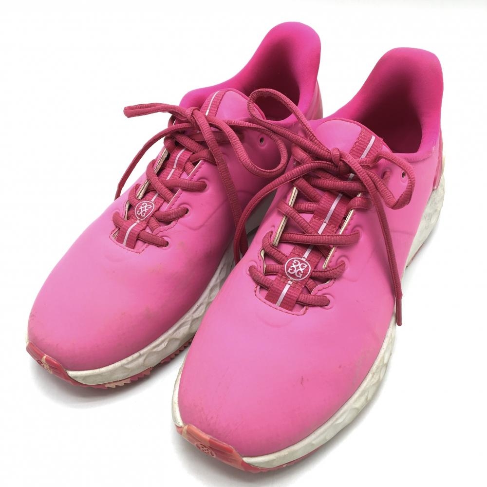 ジーフォア ゴルフシューズ ピンク×白 G4LS22EF26 スパイクレス レディース 25.0 ゴルフウェア G/FORE