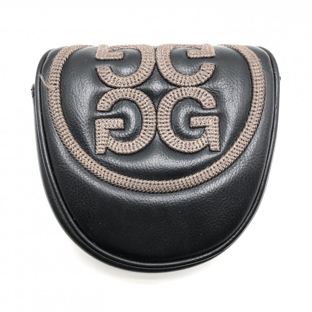 ジーフォア パターカバー 黒×グレー マレット型 ロゴ刺しゅう ヘッドカバー ゴルフ G/FORE