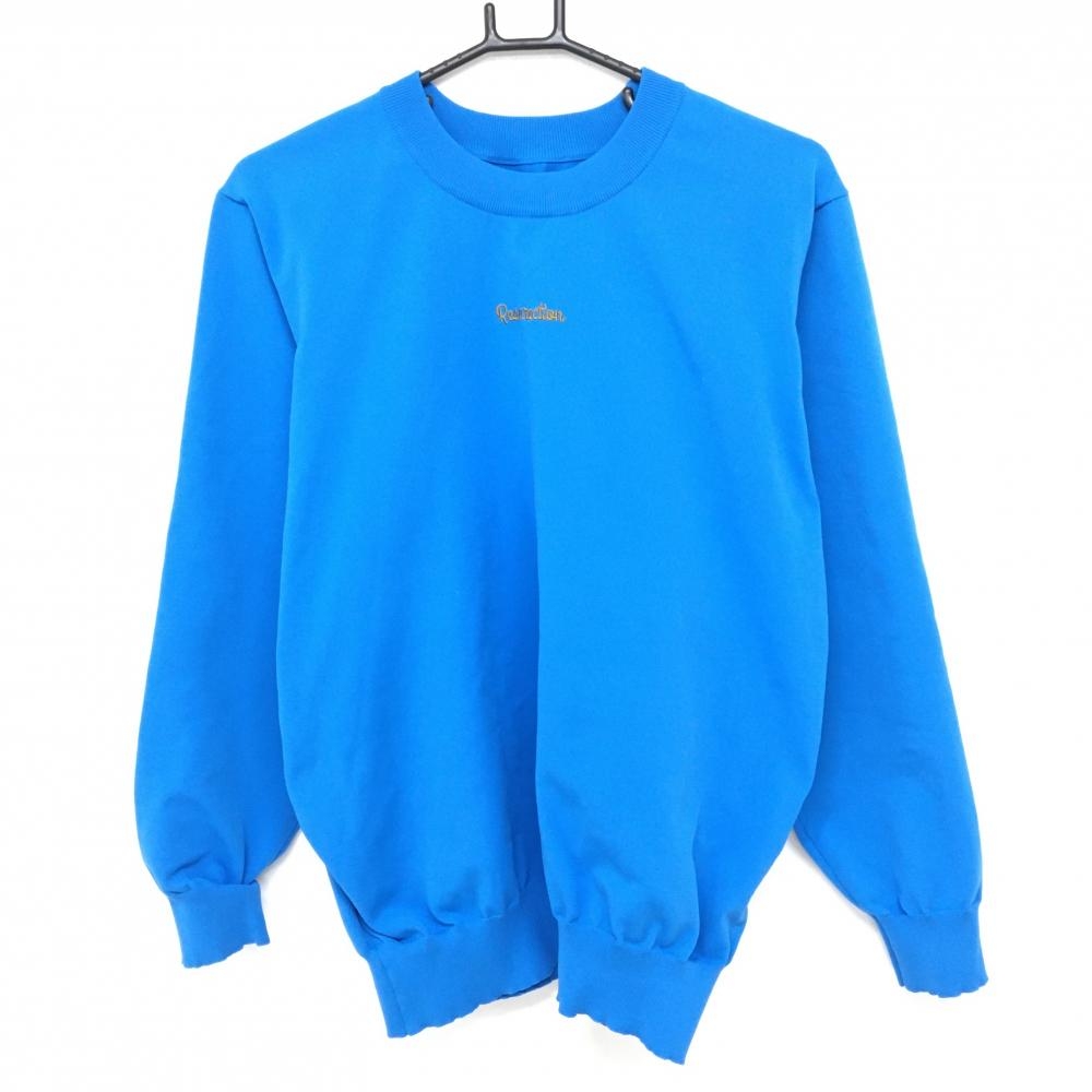 レザレクション セーター ブルー×オレンジ 背面ビックロゴ  メンズ XL ゴルフウェア Resurrection