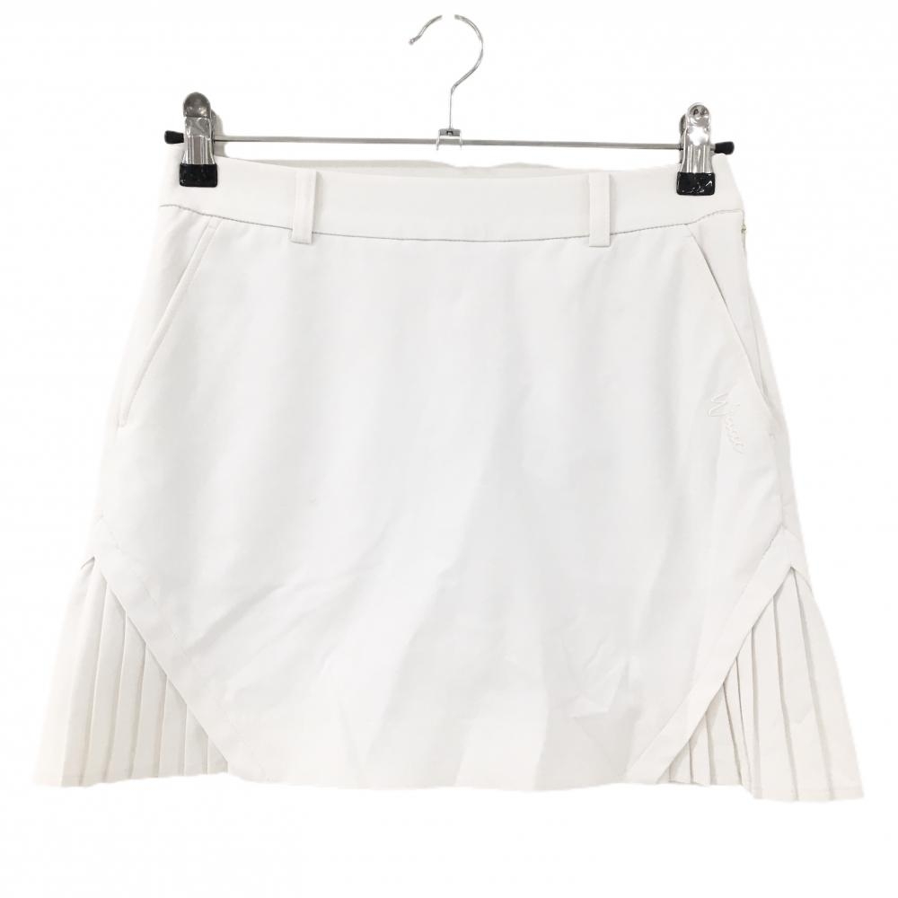 ワック スカート 白 サイドプリーツ 内側インナーパンツ レディース 1(S) ゴルフウェア WAAC